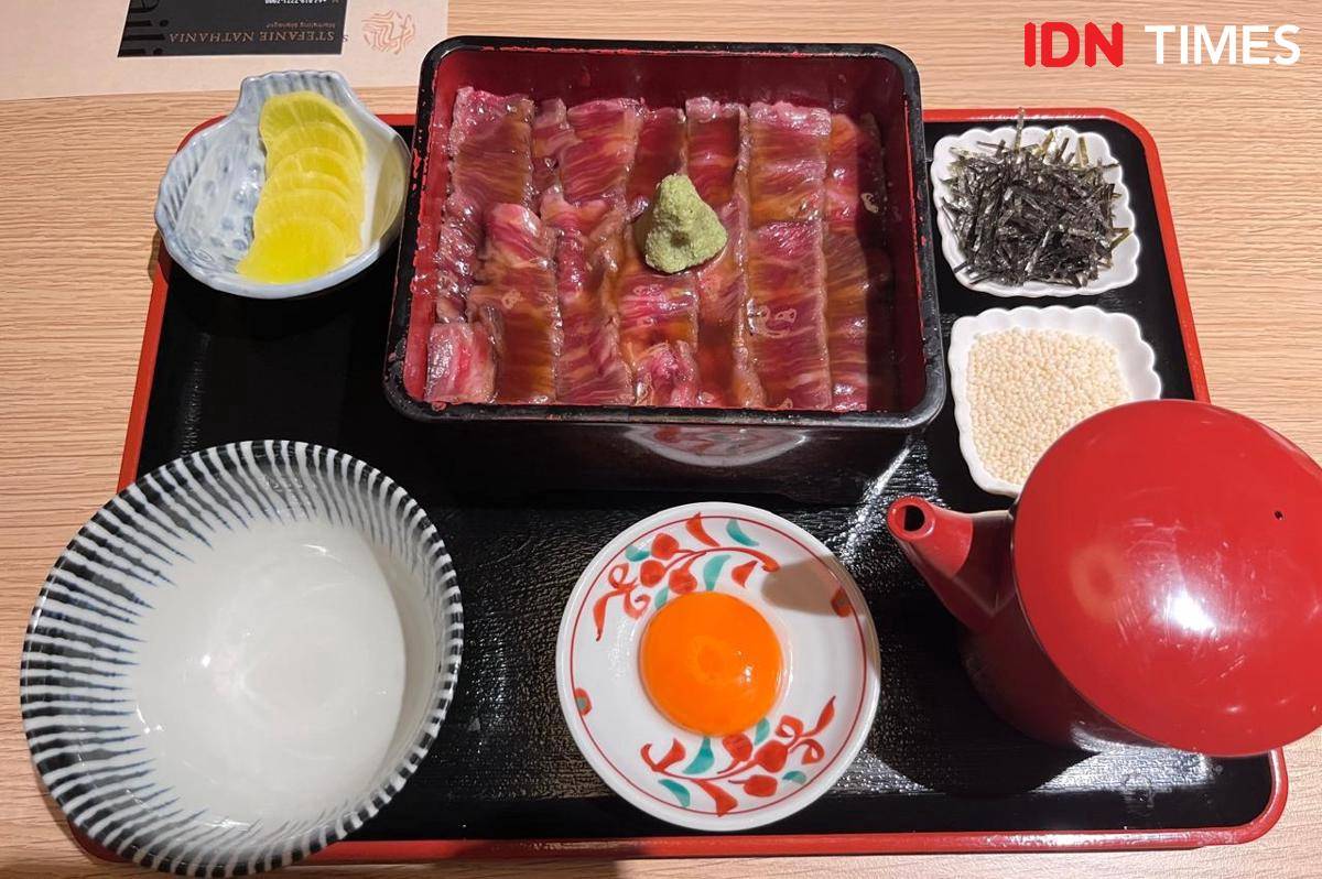 Potret Udokoro Wagyu Don, Sushi Maru, PIK, Jakarta Utara