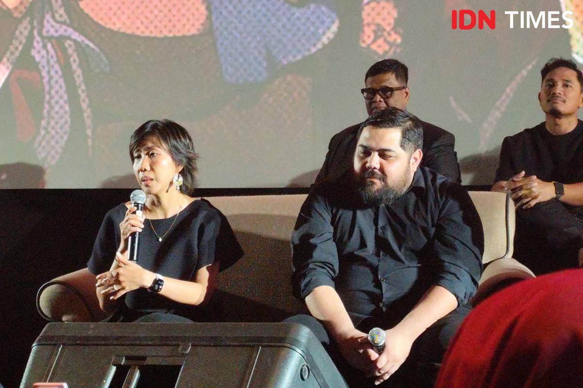 Frederica di gala premiere film "Pandji Tengkorak" di XXI Epicentrum, Jumat (22/8/2025)