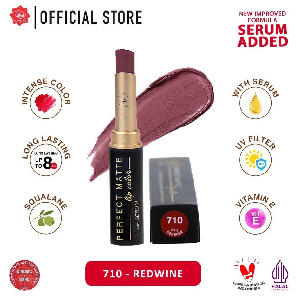 Viva Queen Perfect Matte Lip Color 2.5gr - 710 Redwine (enviostore.com/Viva Queen Perfect Matte Lip Color 2.5gr - 710 Redwine)