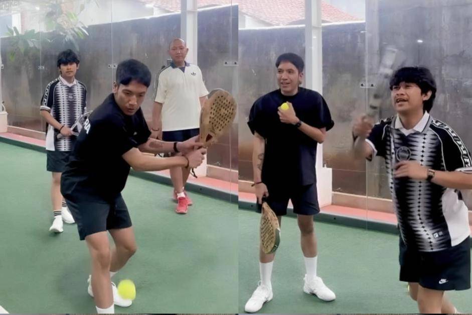 Desta melatih padel para komedian