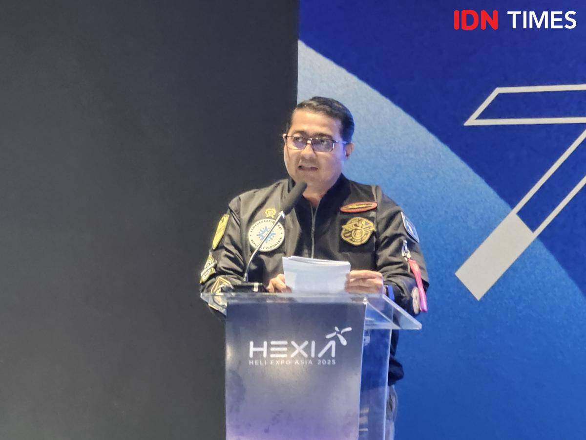 Menteri Ekraf, Teuku Riefky Harsya di gelaran Hexia 2025 (IDN Times/Maya Aulia Aprilianti)