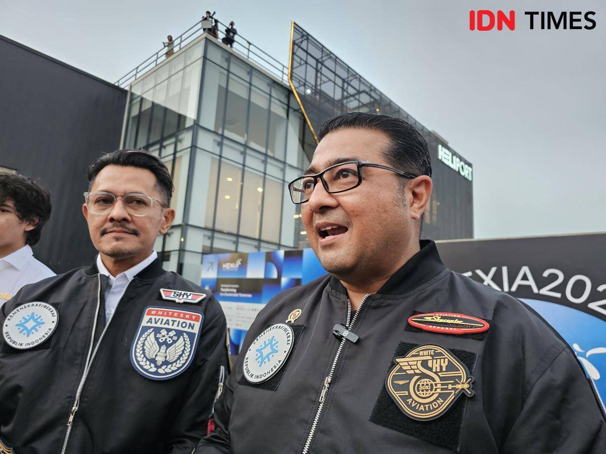 Menteri Ekraf, Teuku Riefky Harsya di gelaran Hexia 2025 (IDN Times/Maya Aulia Aprilianti)