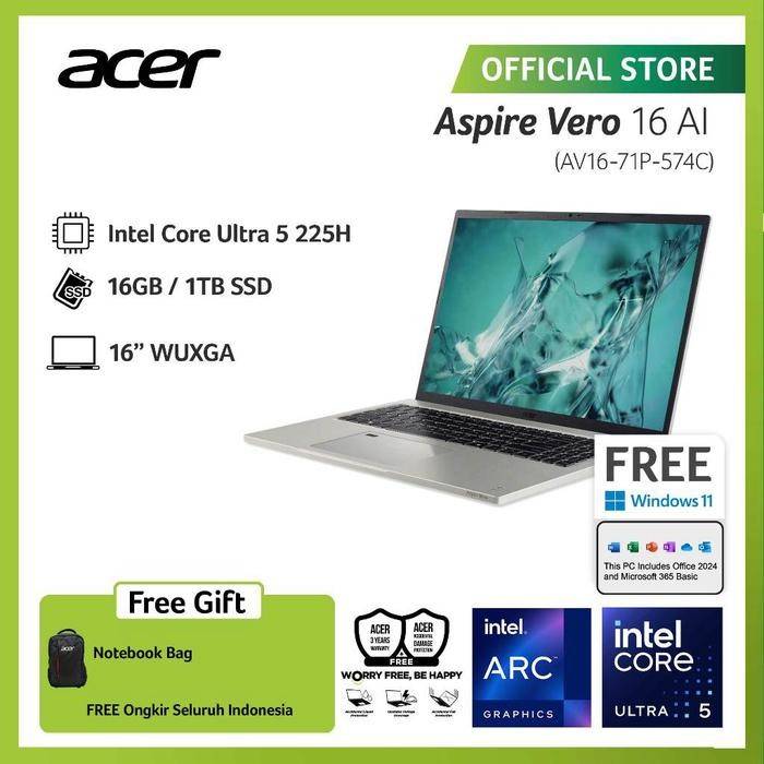acer Aspire Vero 16 AI AV1671P