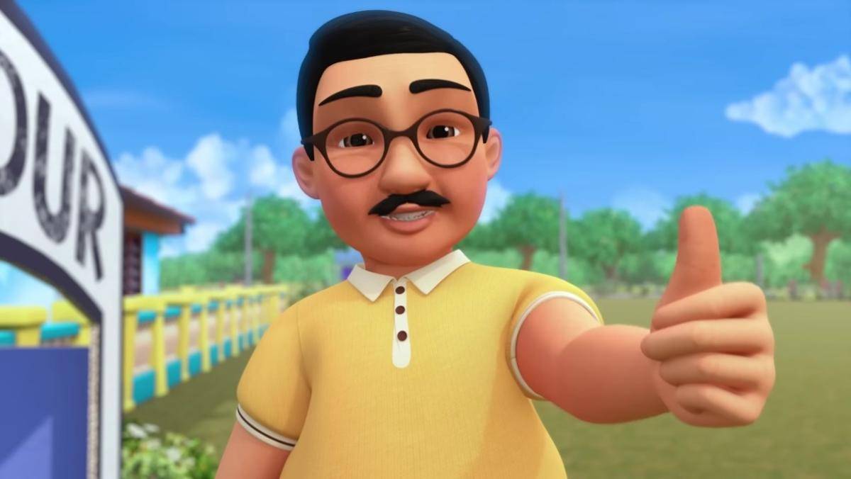 potret Ayah Ehsan di serial animasi Upin & Ipin (youtube.com/Les' Copaque Production)