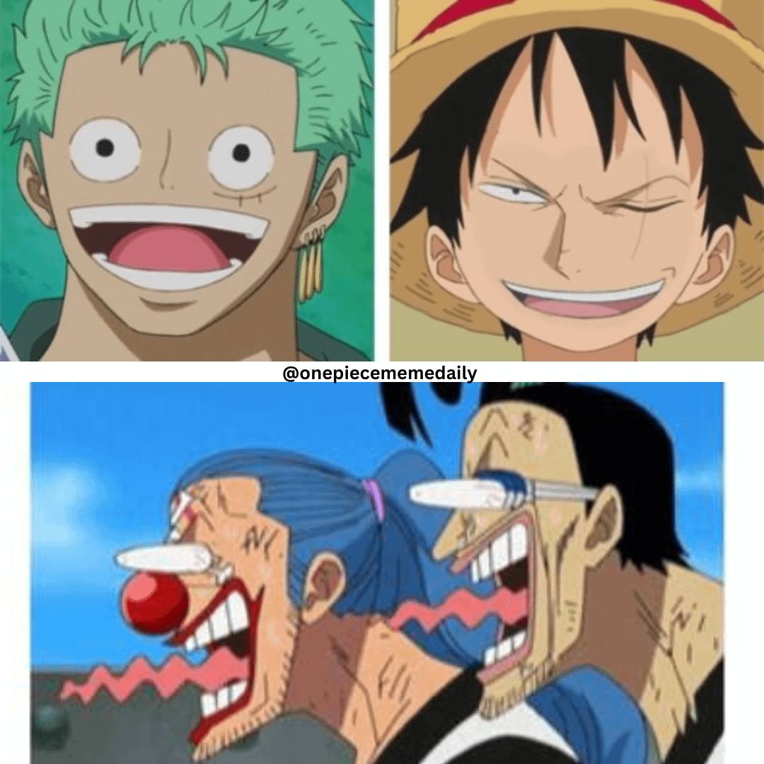 meme karakter One Piece bertukar wajah
