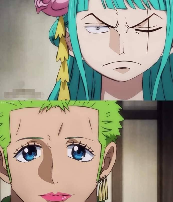 meme karakter One Piece bertukar wajah