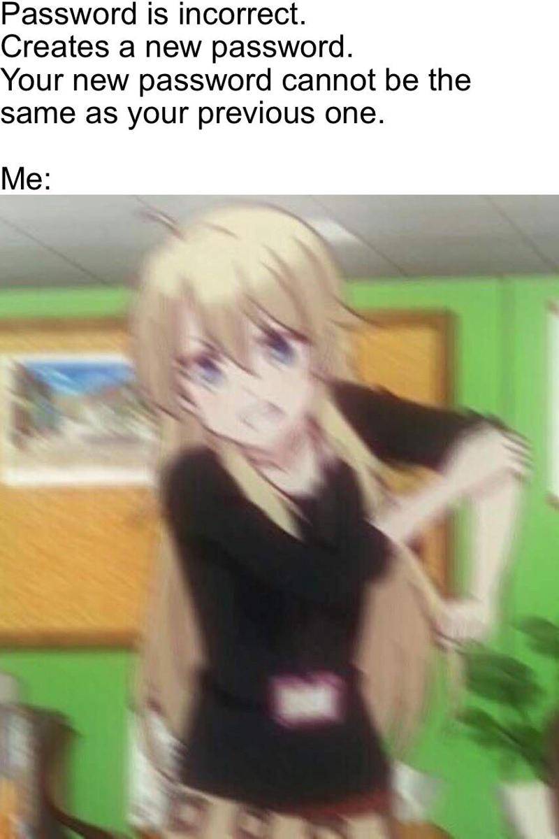 meme anime tentang kata sandi