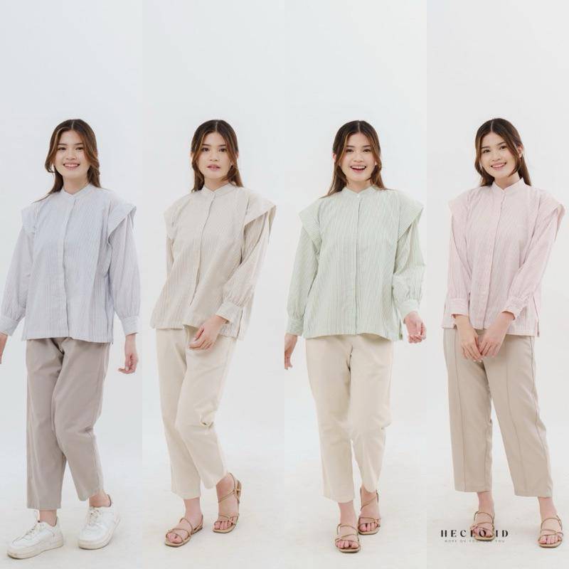 HECLO.ID - Calla Stripey Top (shopee.co.id/Heclo.id)
