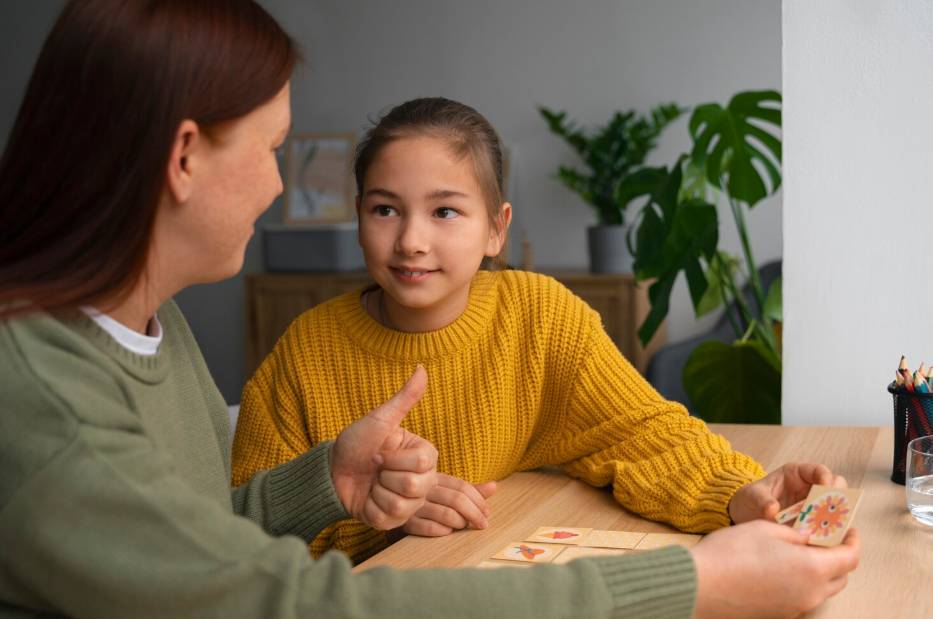 illustrasi orang tua berbicara dengan anak (freepik.com/freepik)