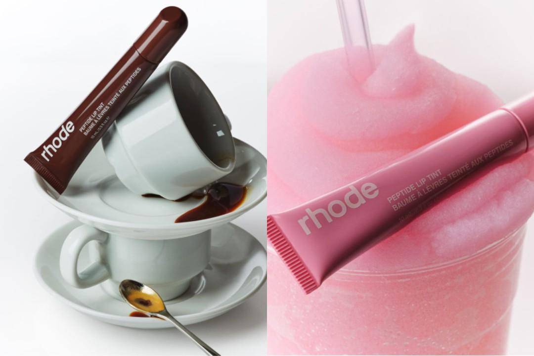 Peptide Lip Tint Espresso dan Peptide Lip Tint Ribbon (rhodeskin.com/Peptide Lip Tint Espresso | rhodeskin.com/Peptide Lip Tint Ribbon)