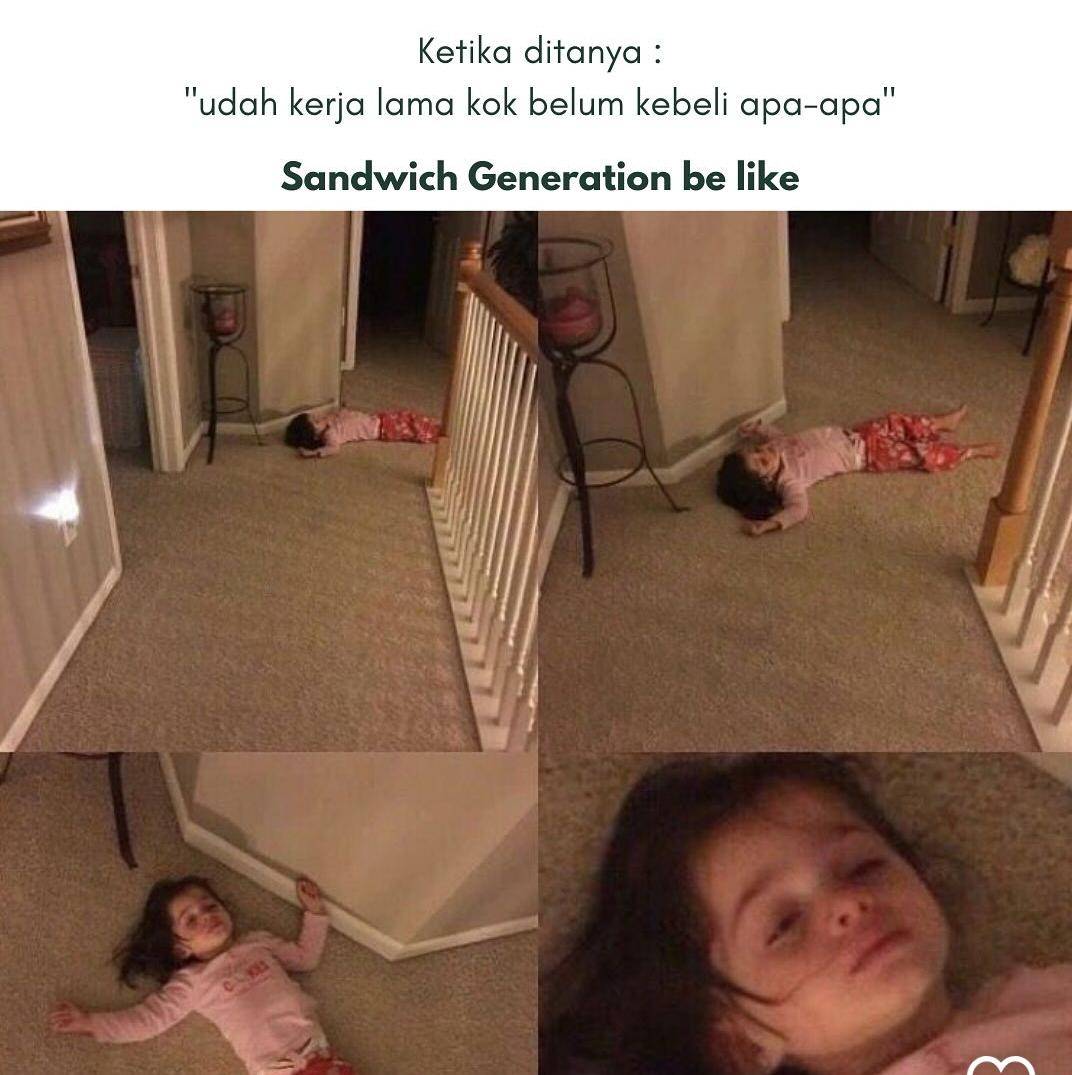 meme nasib generasi sandwich