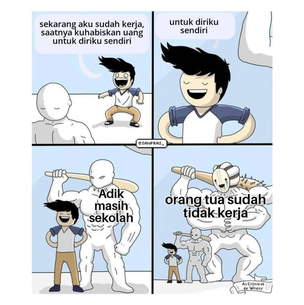 meme nasib generasi sandwich