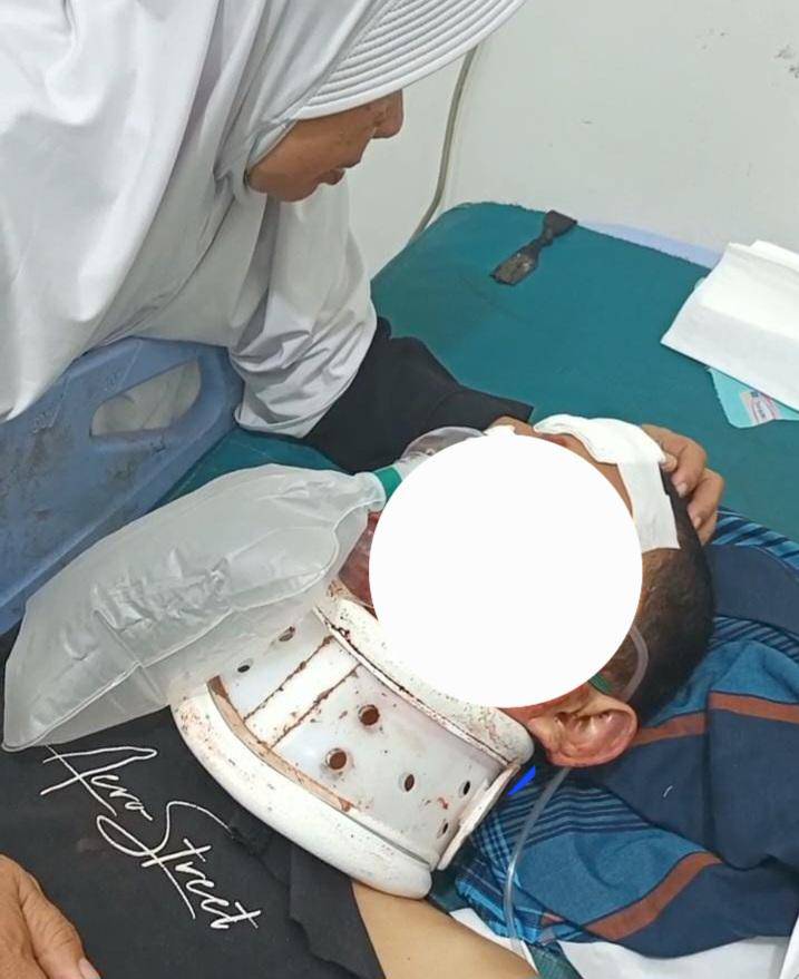 Korban kecelakaan Agara saat perawatan (Dok. Istimewa)