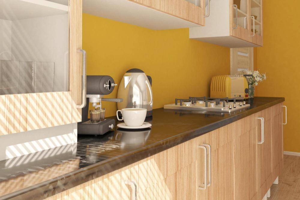 ilustrasi cat dapur kuning