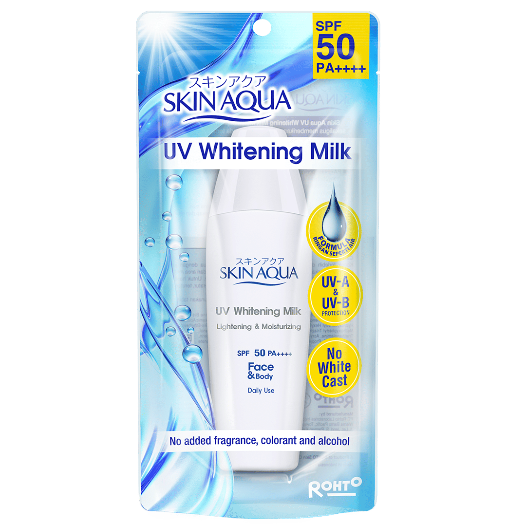 Skin Aqua UV Whitening Milk SPF 50 PA++++ (rohto.co.id)