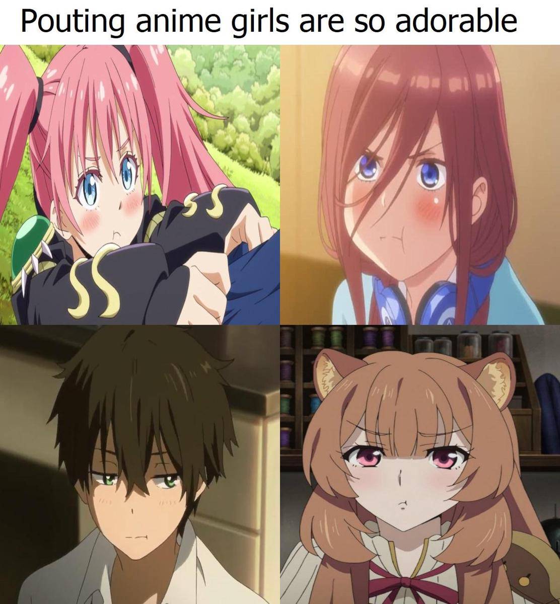 meme anime cewek marah-marah