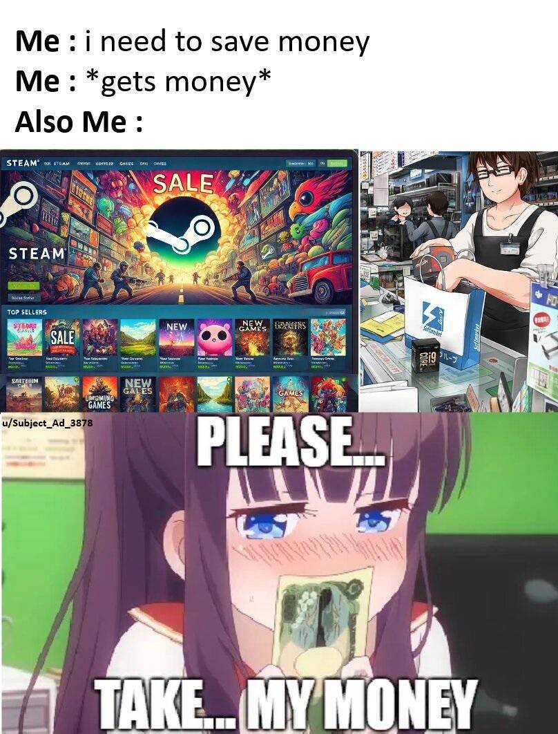 meme anime tentang diskon