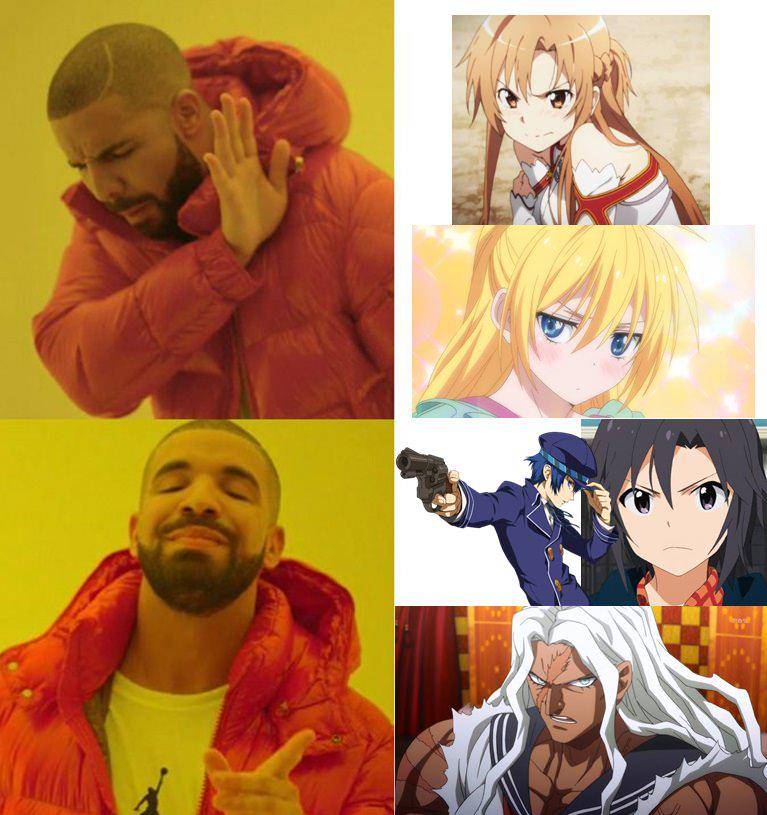 meme anime cewek marah-marah