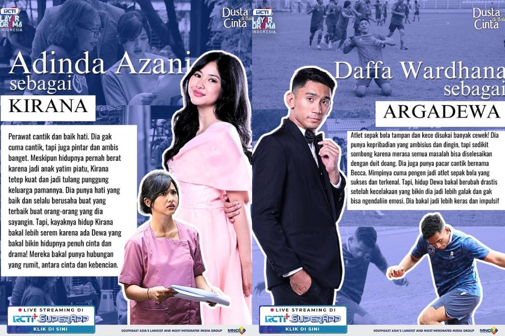 Adinda Azani dan Daffa Wardhana bintangi sinetron Dusta di Balik Cinta (instagram.com/rctilayardramaindonesia)