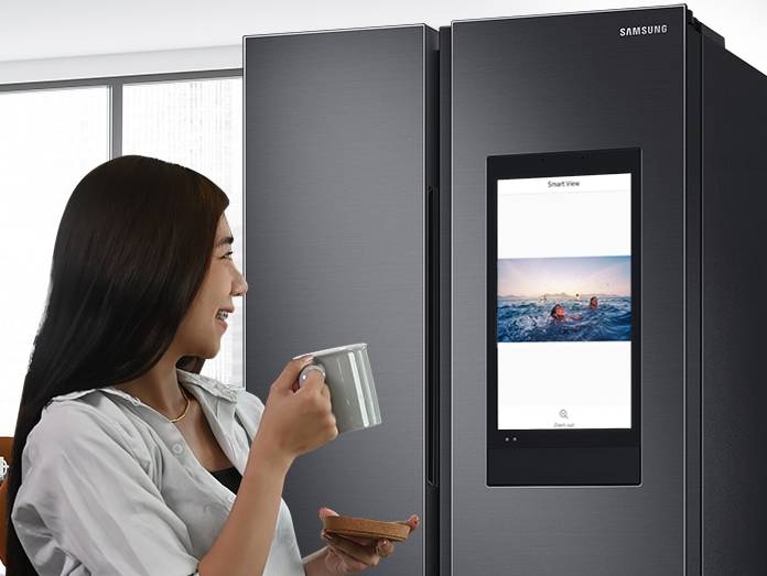 ilustrasi smart refrigerator
