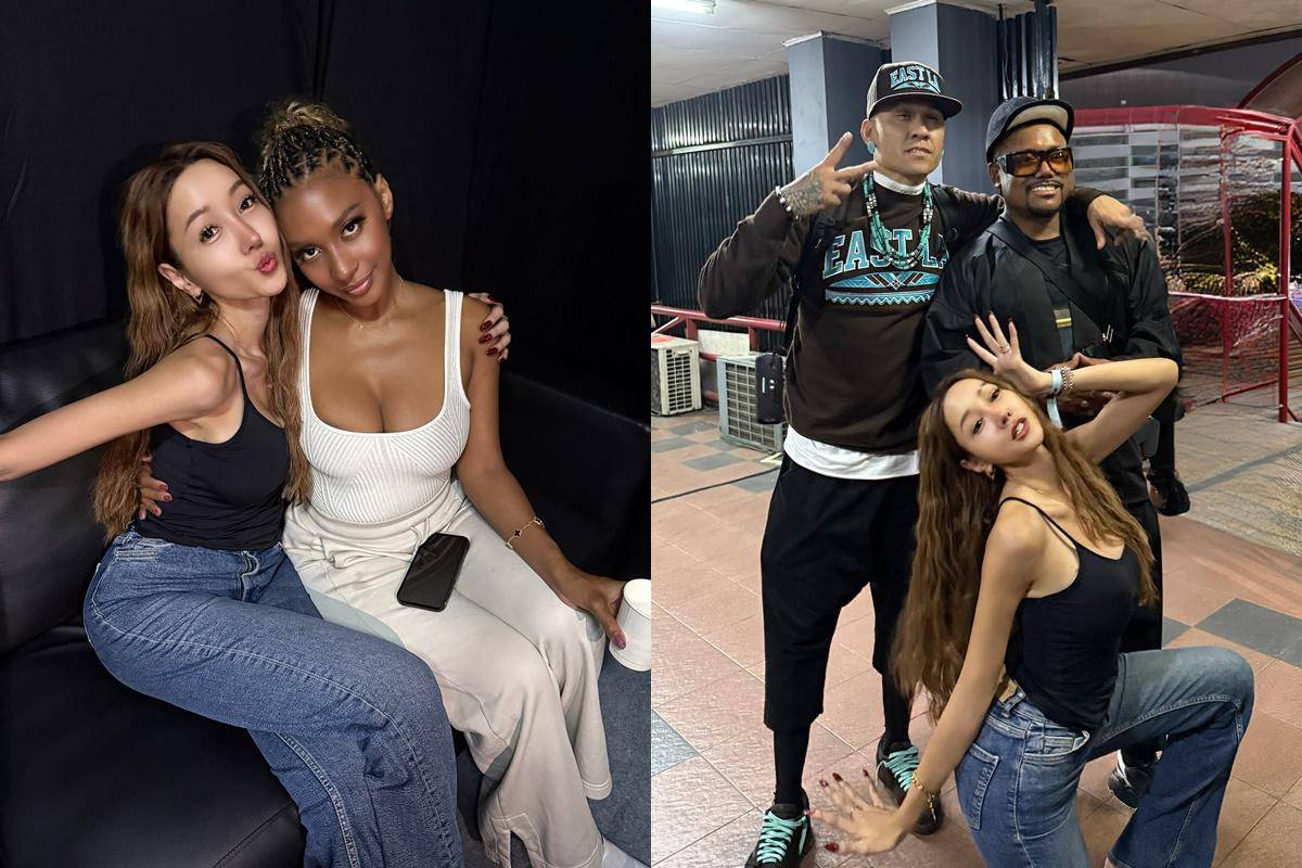 Lucinta Luna ketemu dengan Black Eyed Peas (instagram.com/lucintaluna_manjalita)