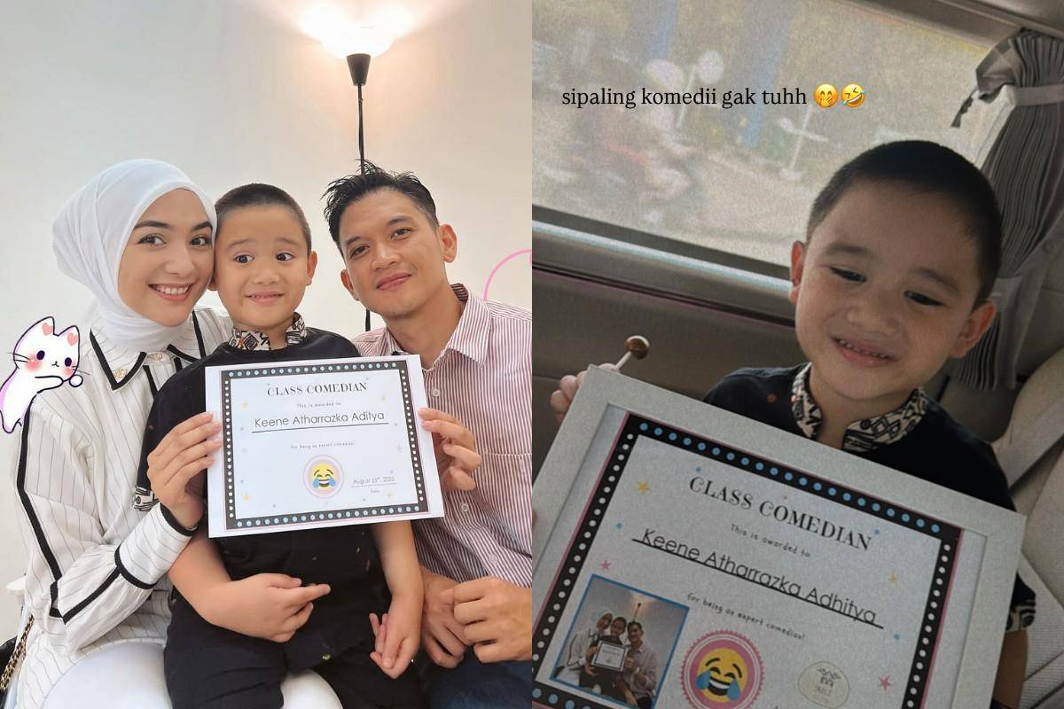 Athar dapat penghargaan "si paling komedi" di sekolah