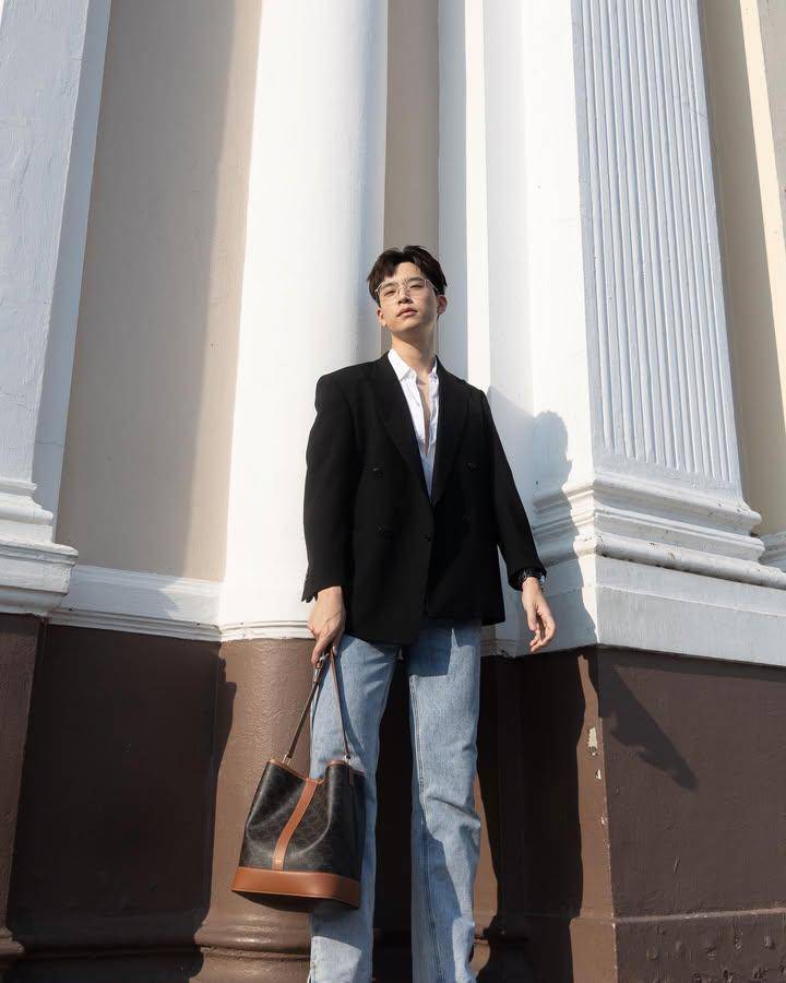 outfit smart casual ala Sarun Naraprasertkul (instagram.com/nengnn)