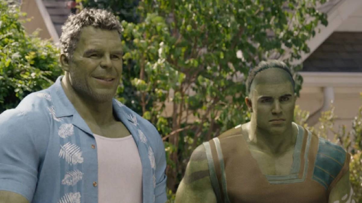 Hulk mengenalkan anaknya, Skaar