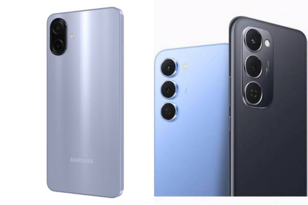 Samsung Galaxy A07 (kiri) (samsung.com) | TECNO SPARK 40 PRO (kanan)