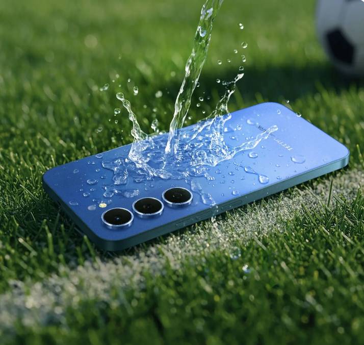 TECNO SPARK 40 PRO menghadirkan bodi belakang minimalis dan mengantongi sertifikasi IP64