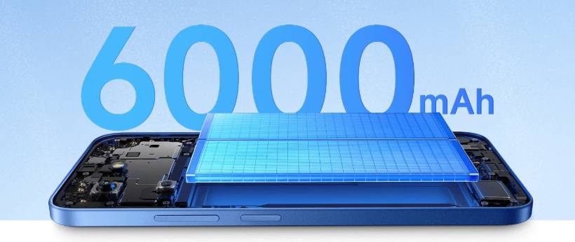 Redmi 15C mengusung baterai berkapasitas 6.000 mAh