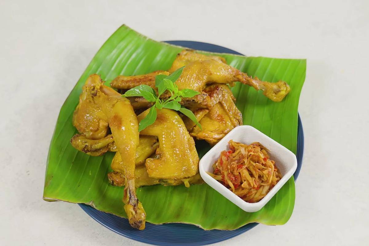 ilustrasi ayam goreng basah sambal mangga (YouTube.com/Willgoz Kitchen)