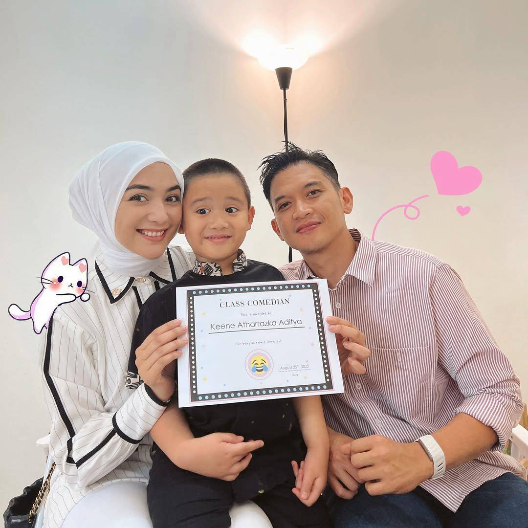Athar dapat penghargaan "si paling komedi" di sekolah