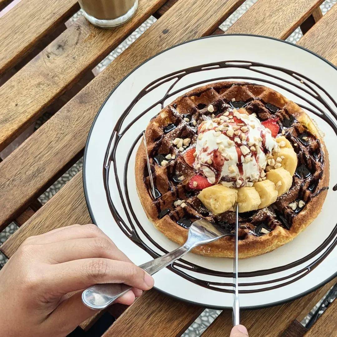 Potret waffle di BROWNFOX Waffle & Coffee, Jakarta Selatan