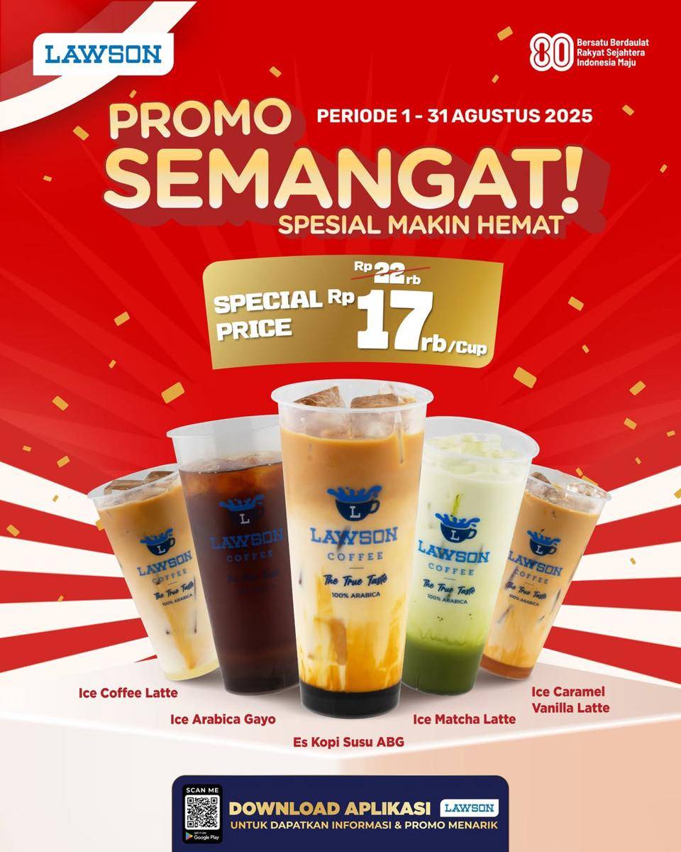 Promo kopi Lawson Agustus 2025