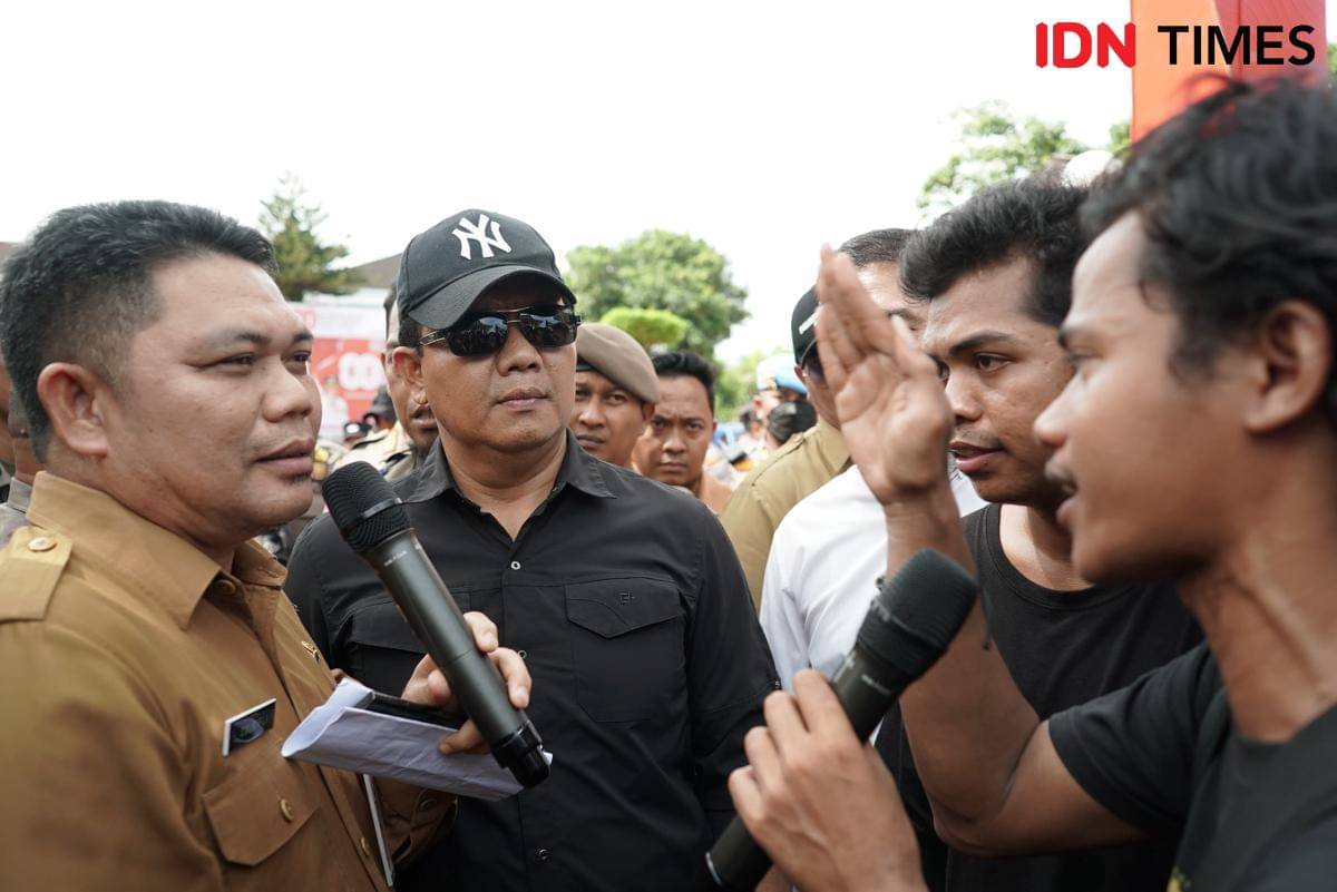 Perwakilan demo diterima perwakilan Pemkot Balikpapan.