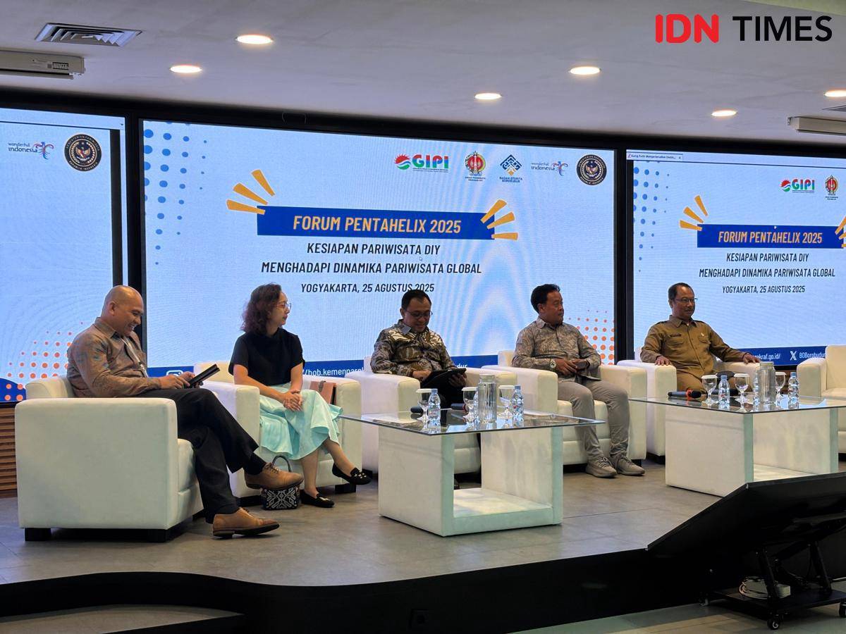 Forum Pentahelix 2025 ‘Kesiapan Pariwisata DIY Menghadapi Dinamika Pariwisata Global’ di Kantor Badan Otorita Borobudur (BOB), Senin (25/8/2025)