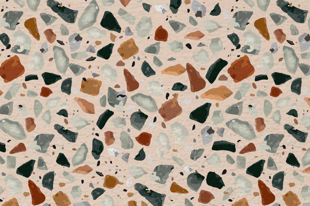 ilustrasi motif terrazzo warna-warni (freepik.com/rawpixel.com)
