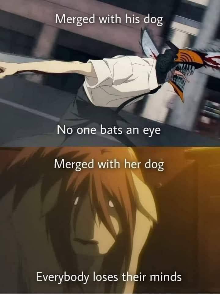meme anime tentang standar ganda