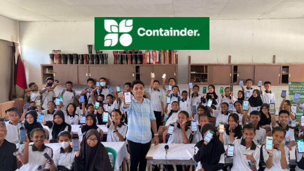 Aplikasi canggih tata kelola sampah bernama Containder karya anak-anak muda Papua.