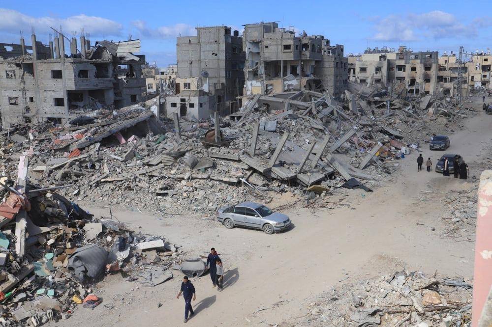 Potret rumah sakit Nasser di Gaza pasca serangan udara Israel, Senin (25/8/2025). (x.com/MSF)