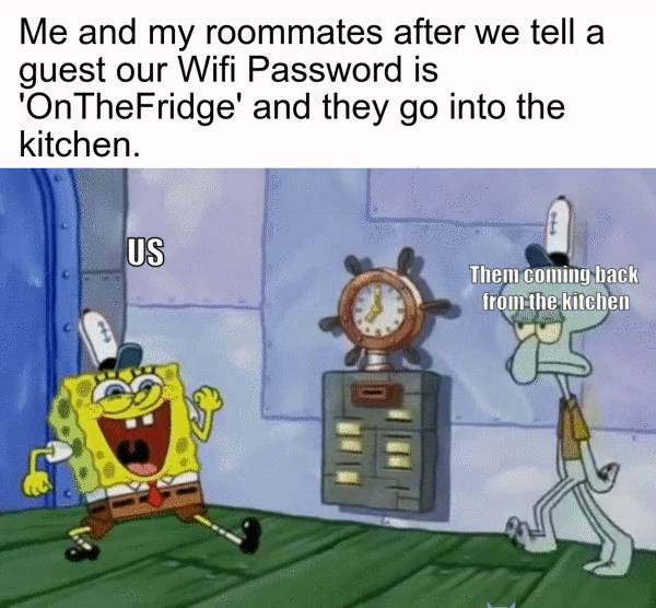 meme SpongeBob tentang kata sandi