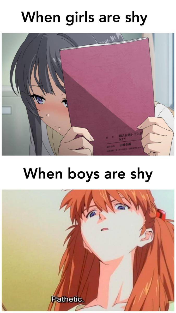 meme anime tentang standar ganda