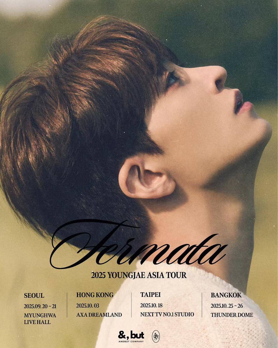 poster tur Asia Youngjae GOT7 Fermata (instagram.com/andbut_company)
