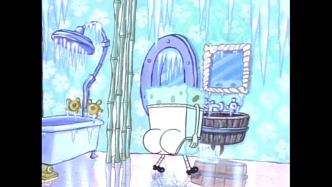 meme SpongeBob tentang AC 