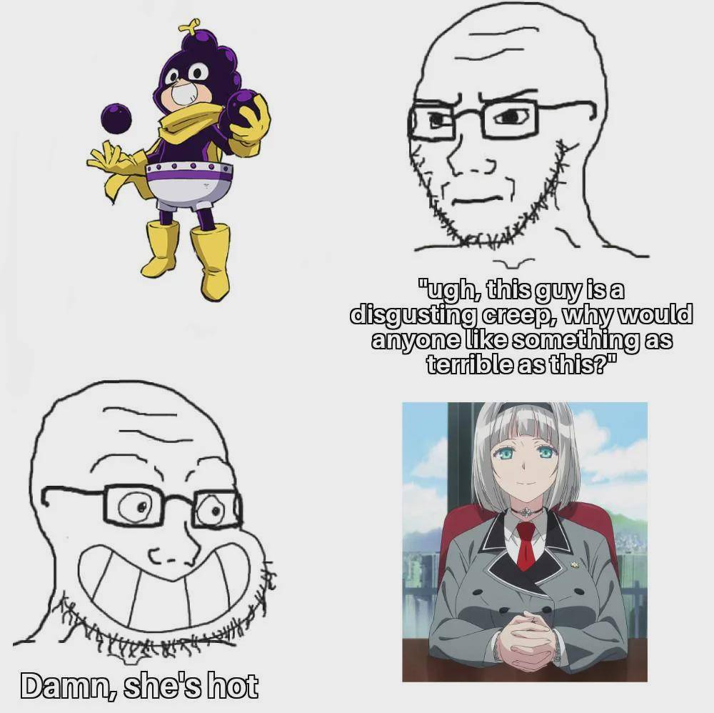 meme anime tentang standar ganda