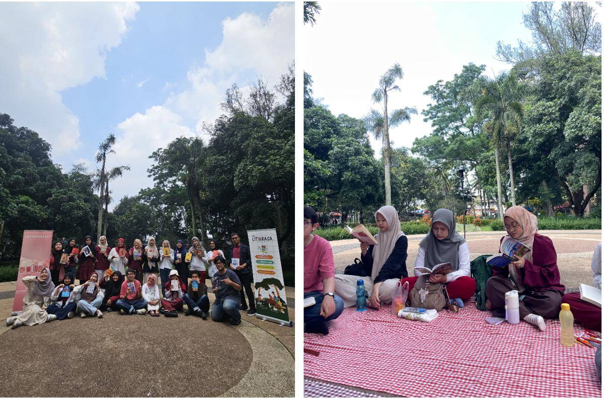 potret kegiatan penulis bersama komunitas Literasa Bandung