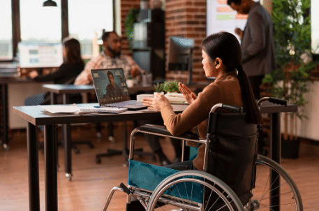 Ilustrasi disabilitas bekerja