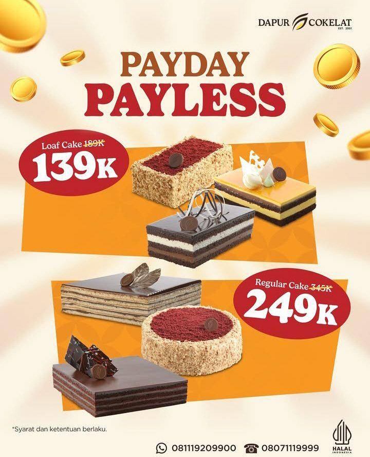 Promo gajian Dapur Cokelat Agustus 2025
