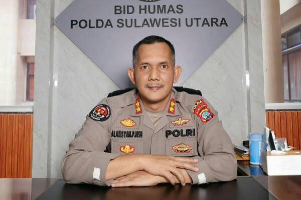 Kabid Humas Polda Sulut, Kombes Pol Alamsyah Parulian Hasibuan, Selasa (26/8/2025). Istimewa